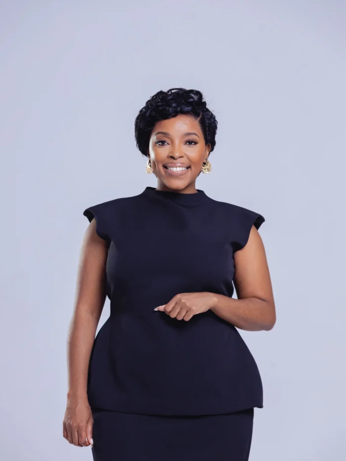 Elegant Black Structured Two-Piece Set