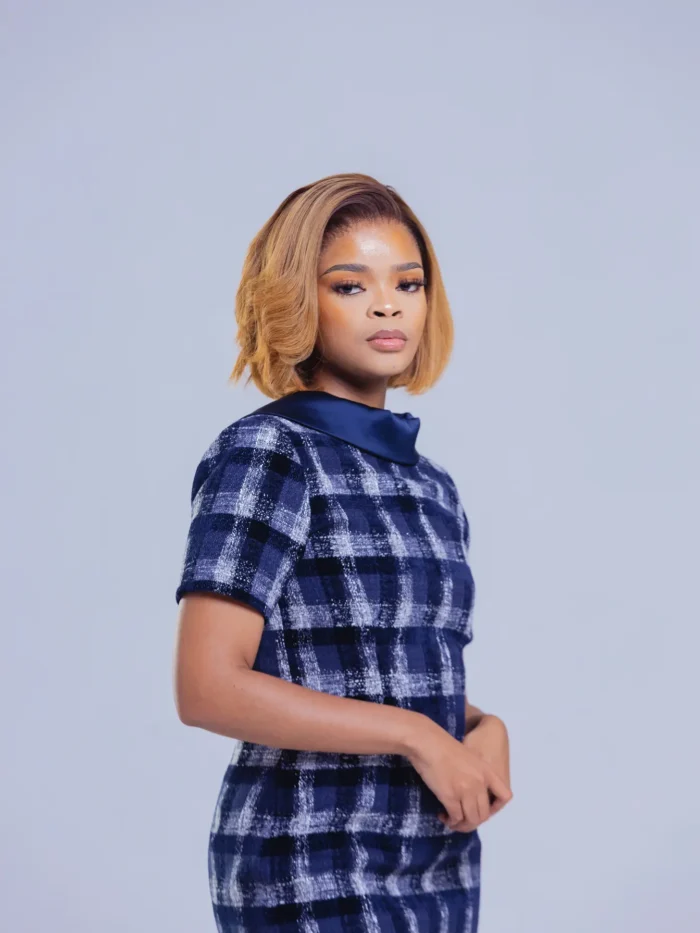 Midnight Elegance Structured Dress